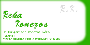 reka konczos business card